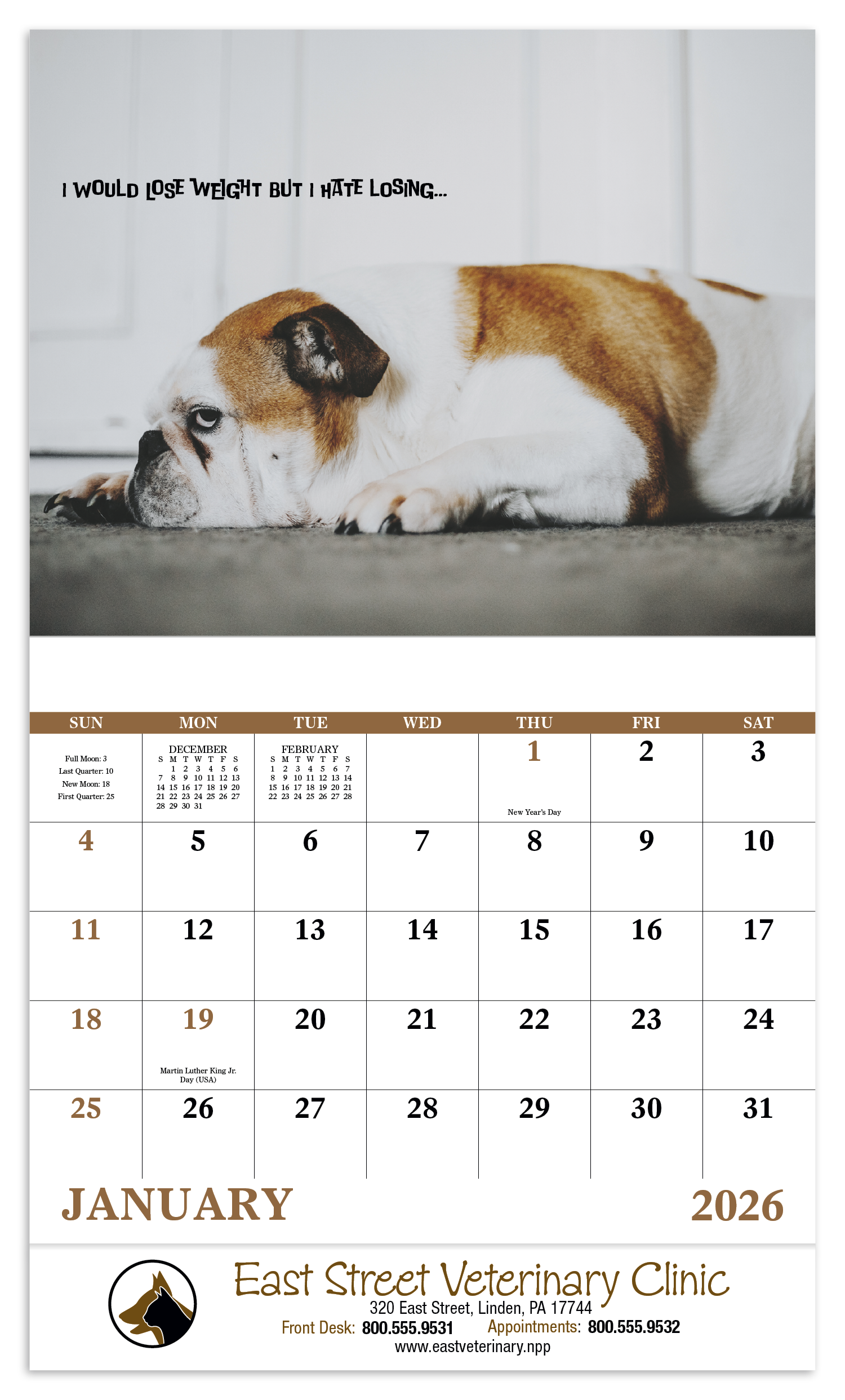 Good Value™ Pets with Attitude - Stapled Calendar 14
