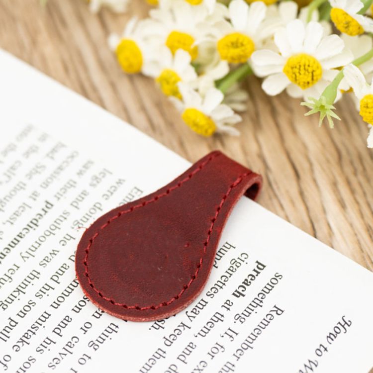 Personalized Magnetic Leather Bookmark 3