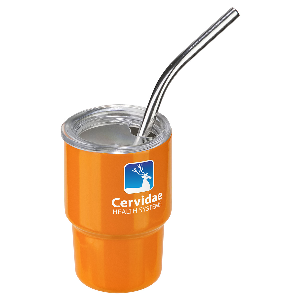 Mini Belmont 3 oz Double-Wall Stainless Steel Tumbler with Straw 8