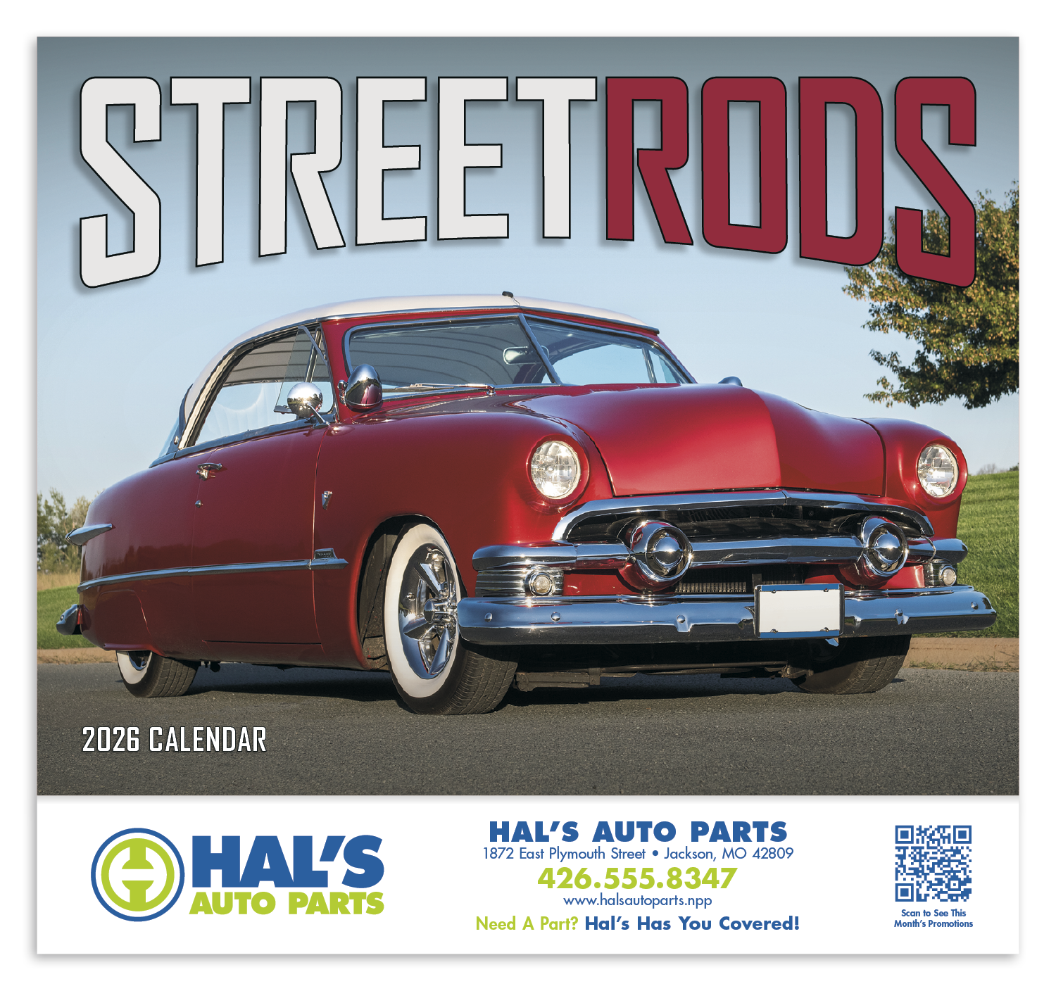 HotLine® Products Street Rod Fever Appointment Calendar - Stapled 5