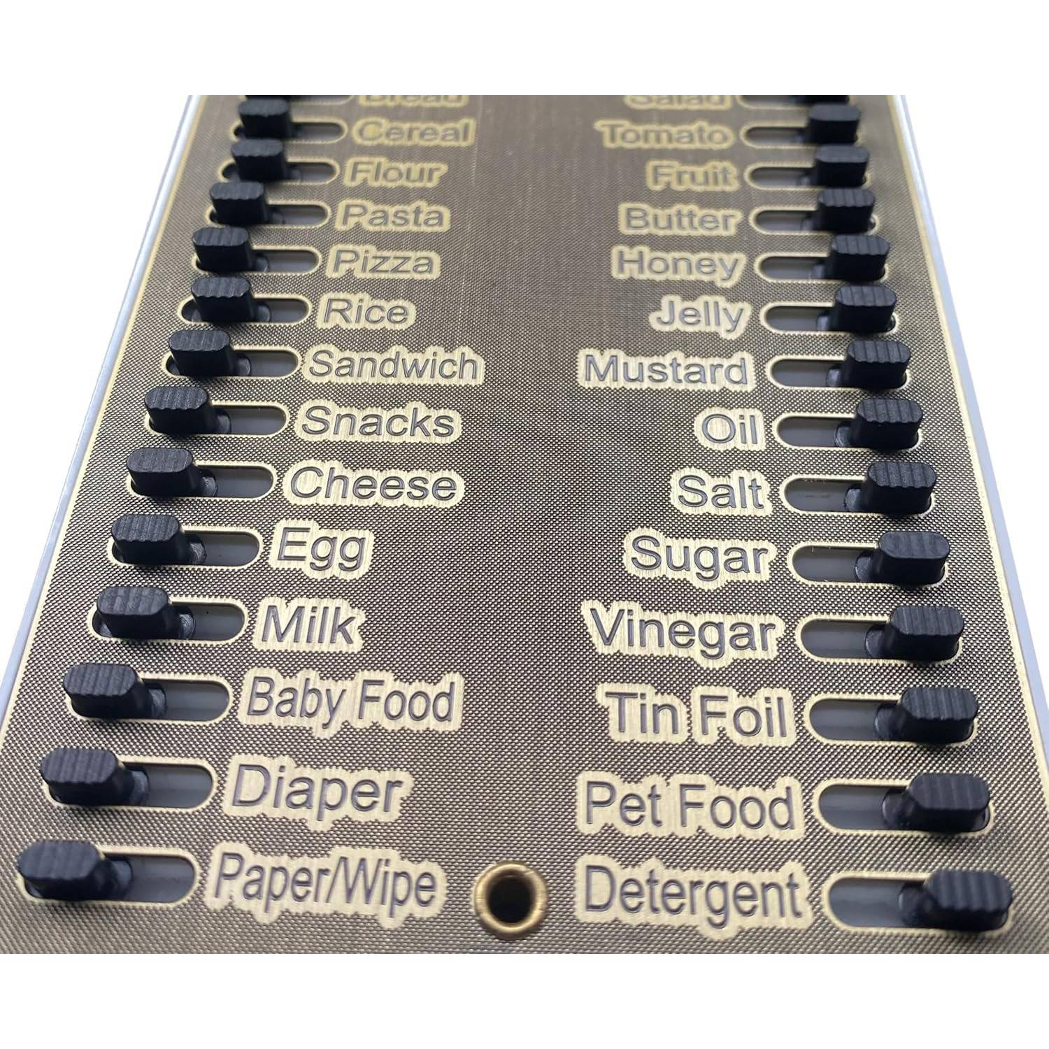 Magnetic Reusable Metal Grocery List Reminder Board 6