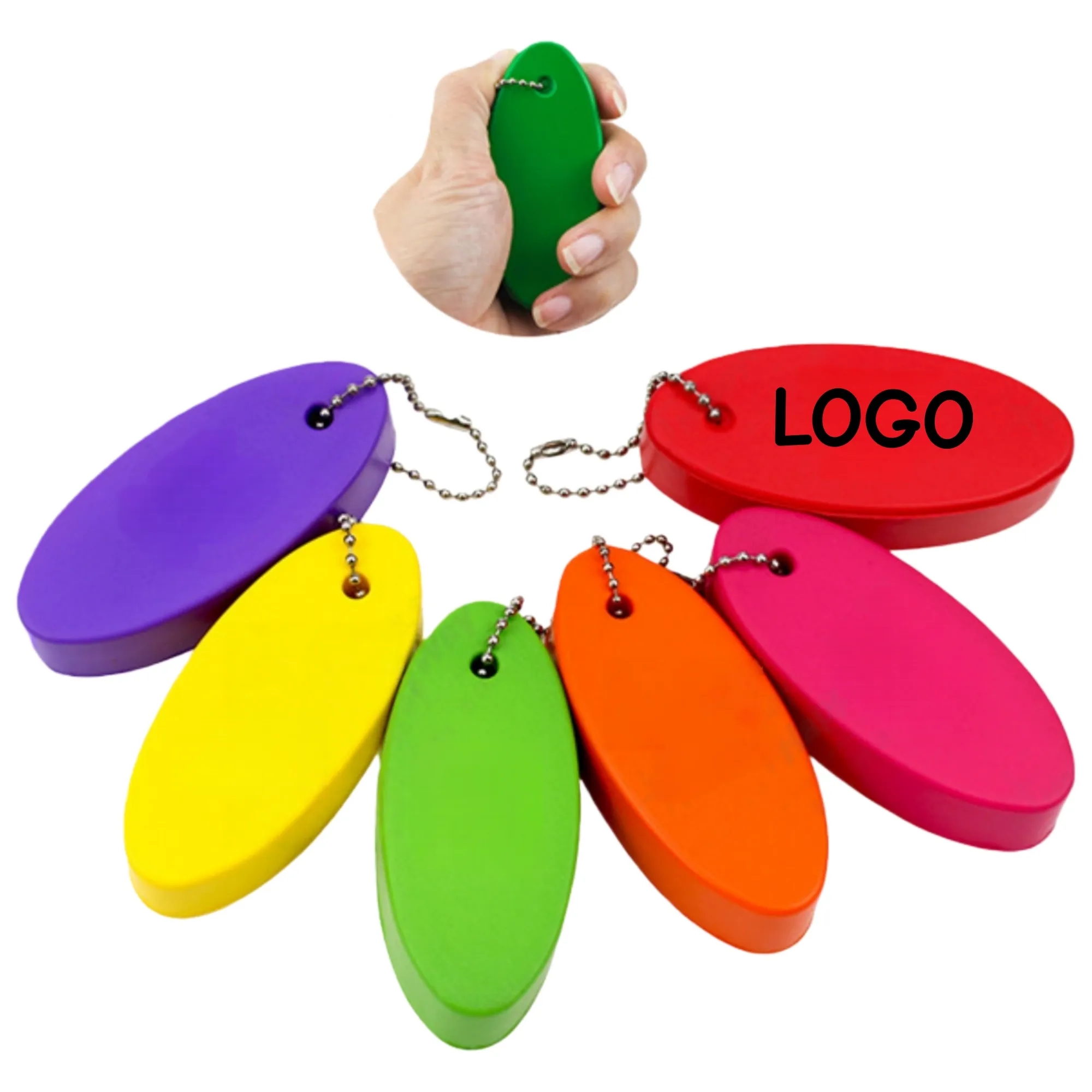 Stress Ball Keychain 2 In 1 Squeeze Toy Gift