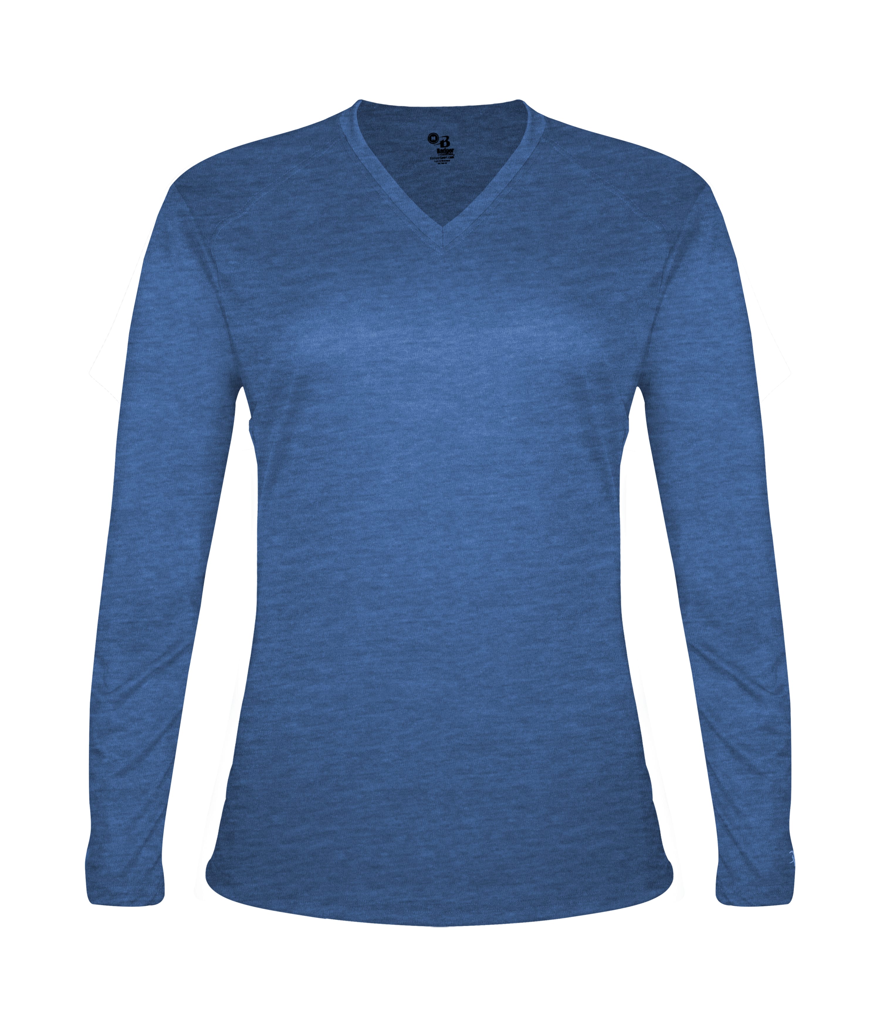 TRI-BLEND LADIES' V-NECK L/S T 9