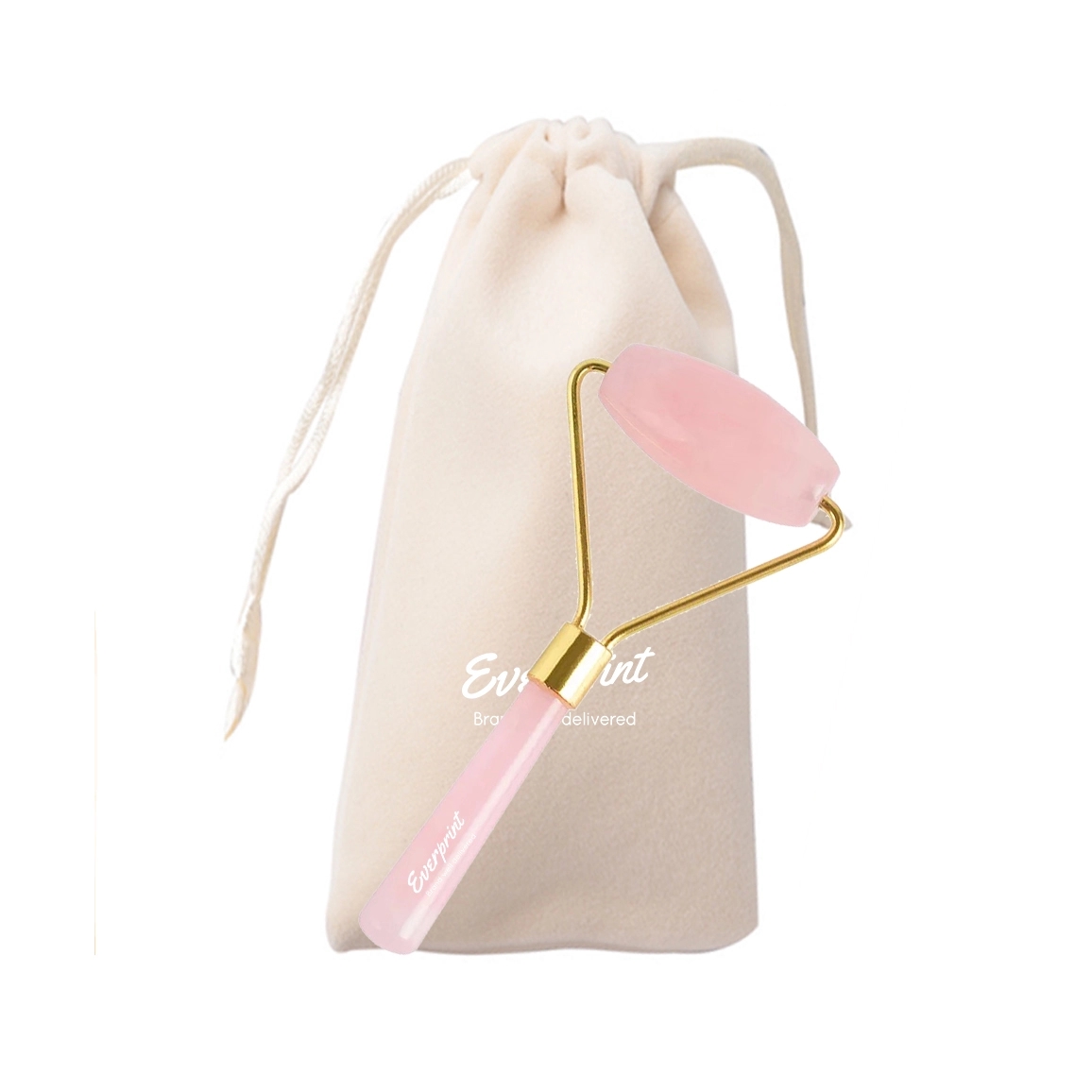 Face Roller, Facial Massage , Natural Rose Quartz Mass 7