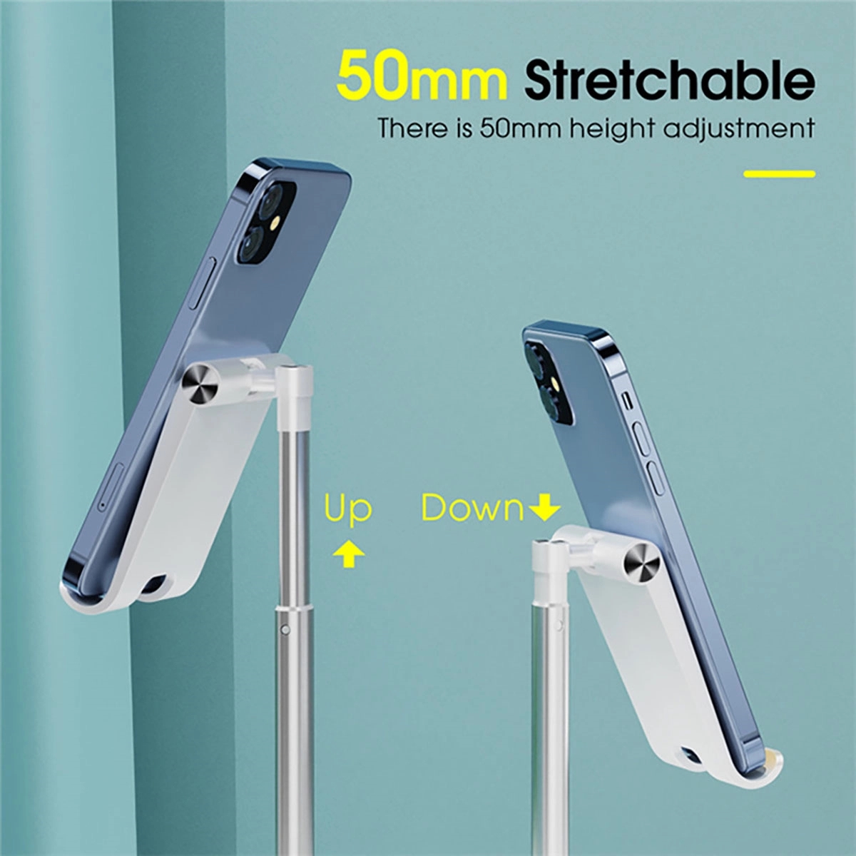 Cell Phone Stand Adjustable Angle Height Desk Dock Holder 3