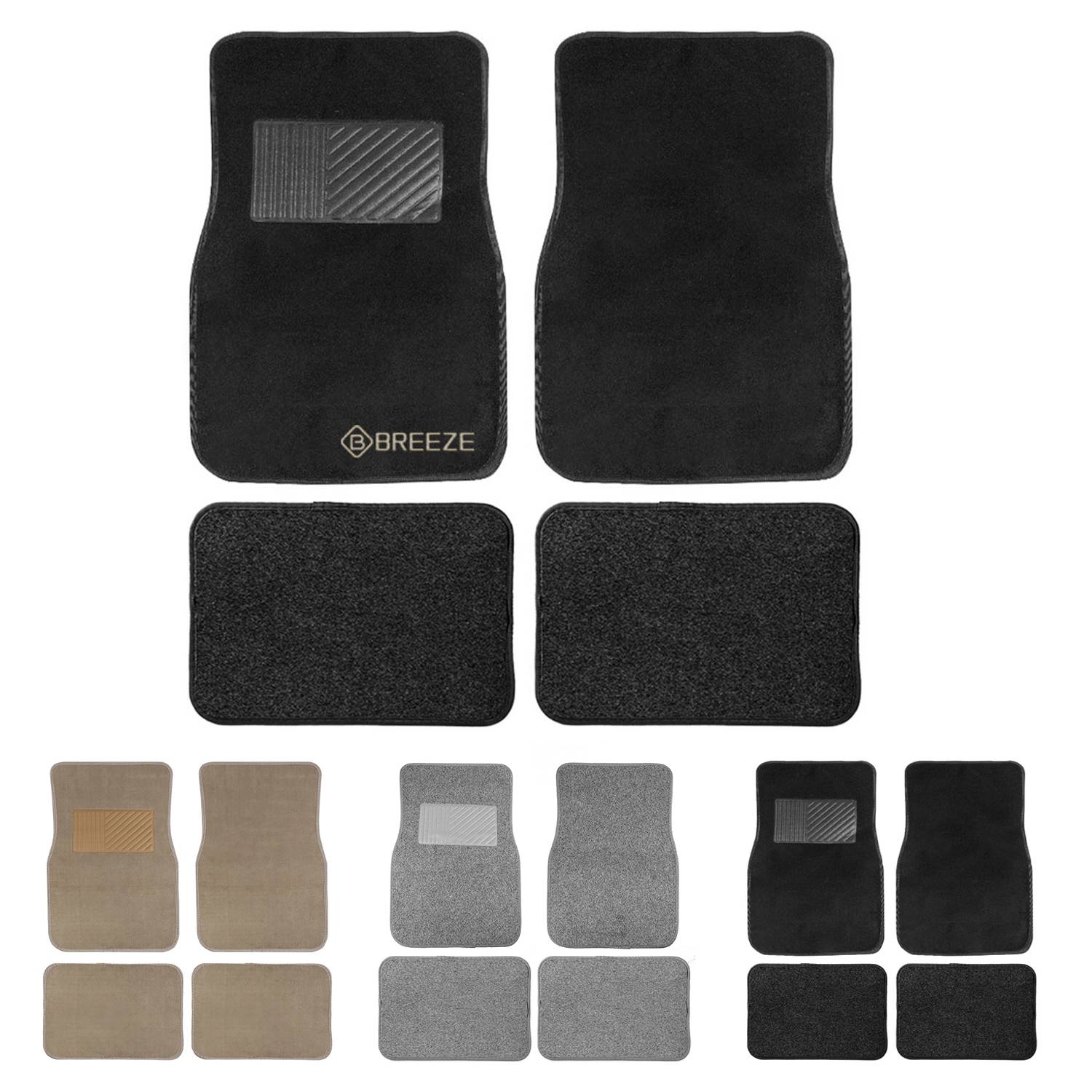 PVC Car Anti-Slip Floor Mats Four Piece Set 2