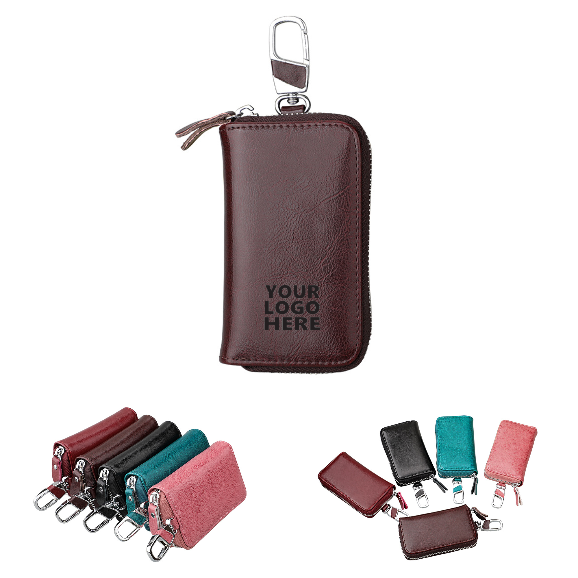 Leather Car Keychain Holder Case 2