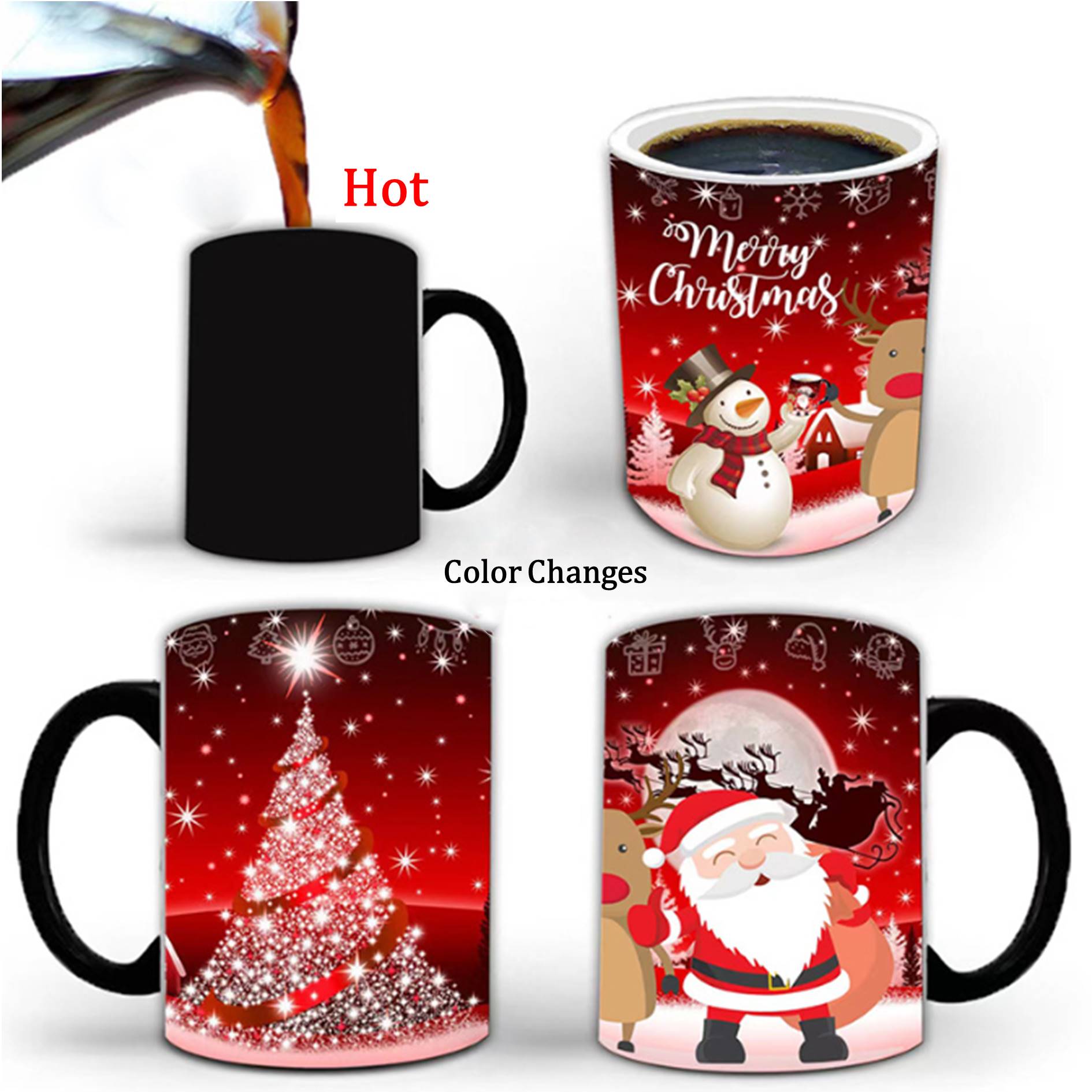 Christmas Heat Changing Coffee Mug 4