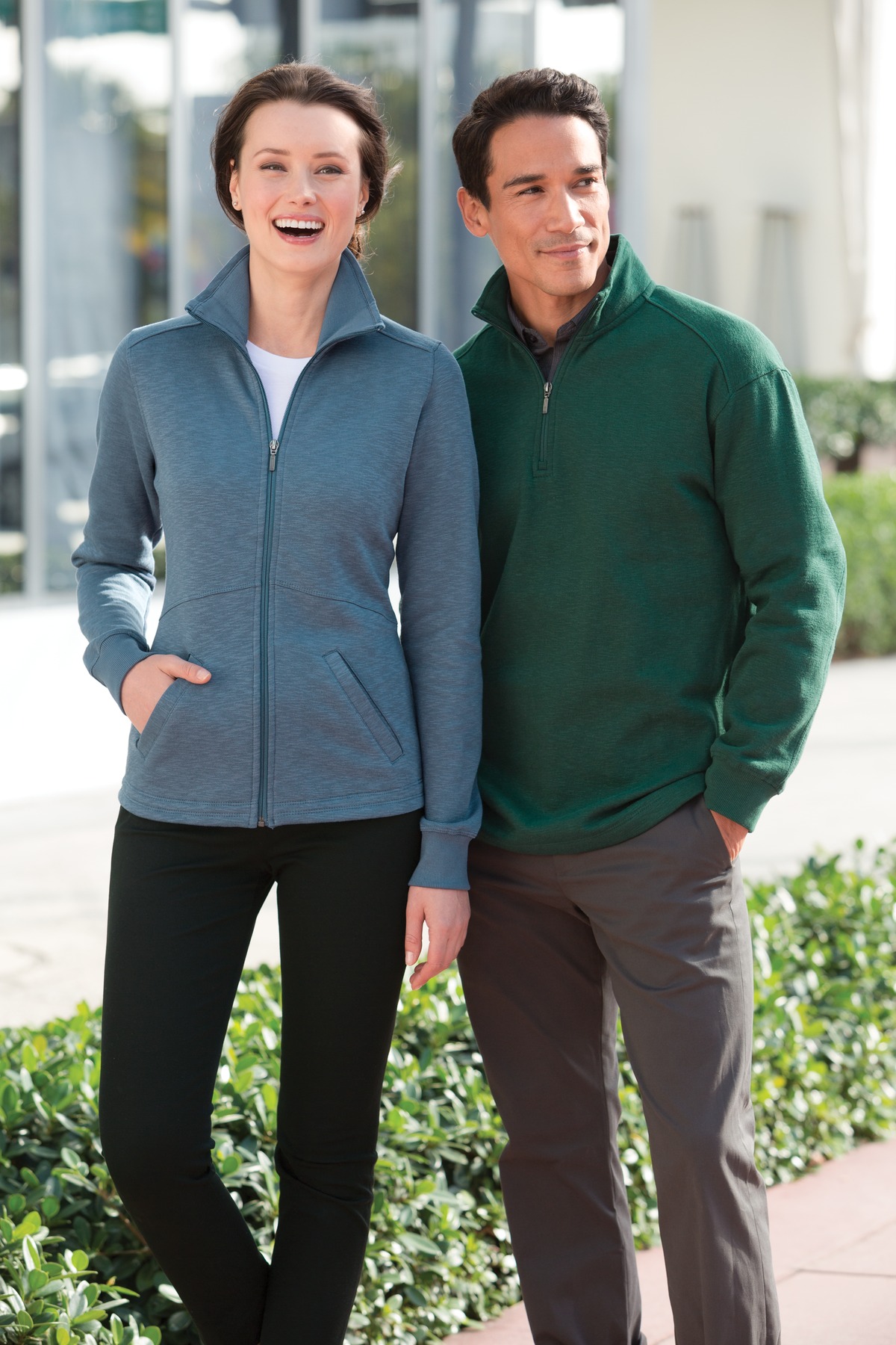 Slub Fleece 1/4-Zip Pullover