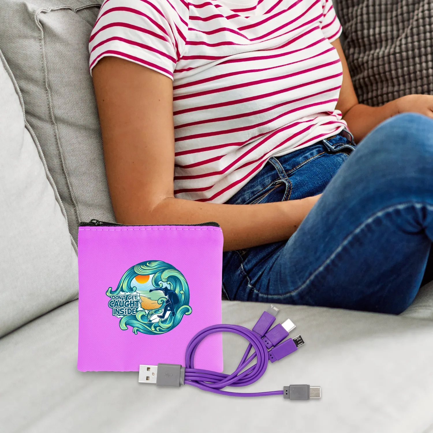 Colorful RPET Cable Pouch 2