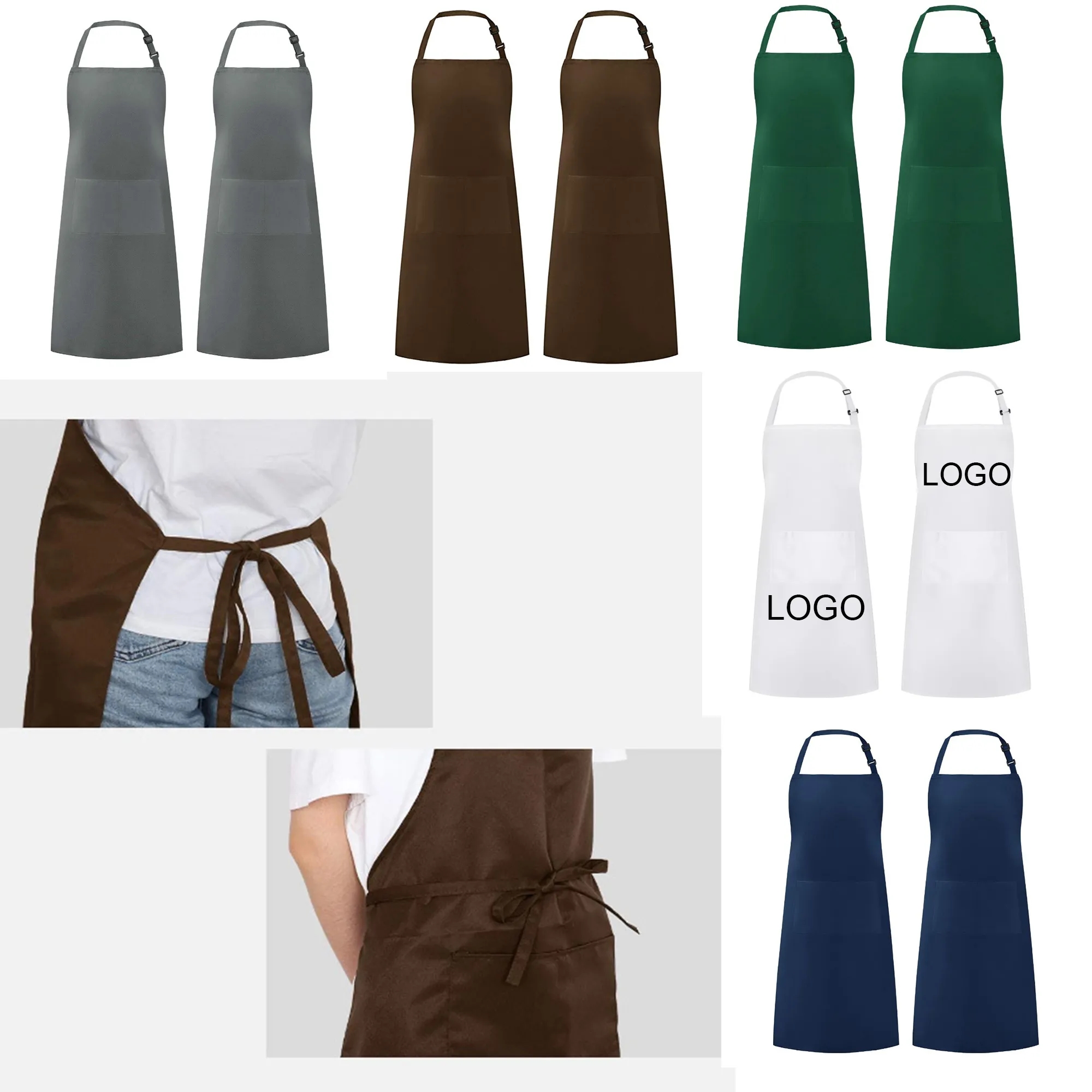 Custom Polyester Hang-neck Apron 4