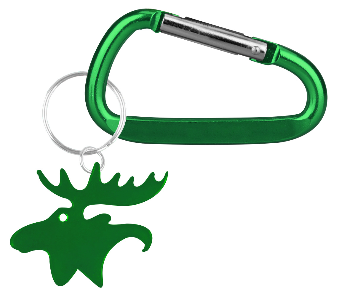 Moose shape bottle opener key chain & Carabiner 3