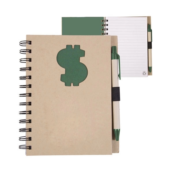 Promo Recycled Die Cut Heart Notebooks with Pen 4
