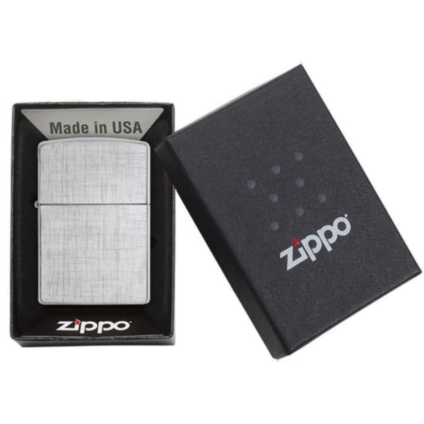 Genuine Zippo windproof lighter - Linen Weave 4