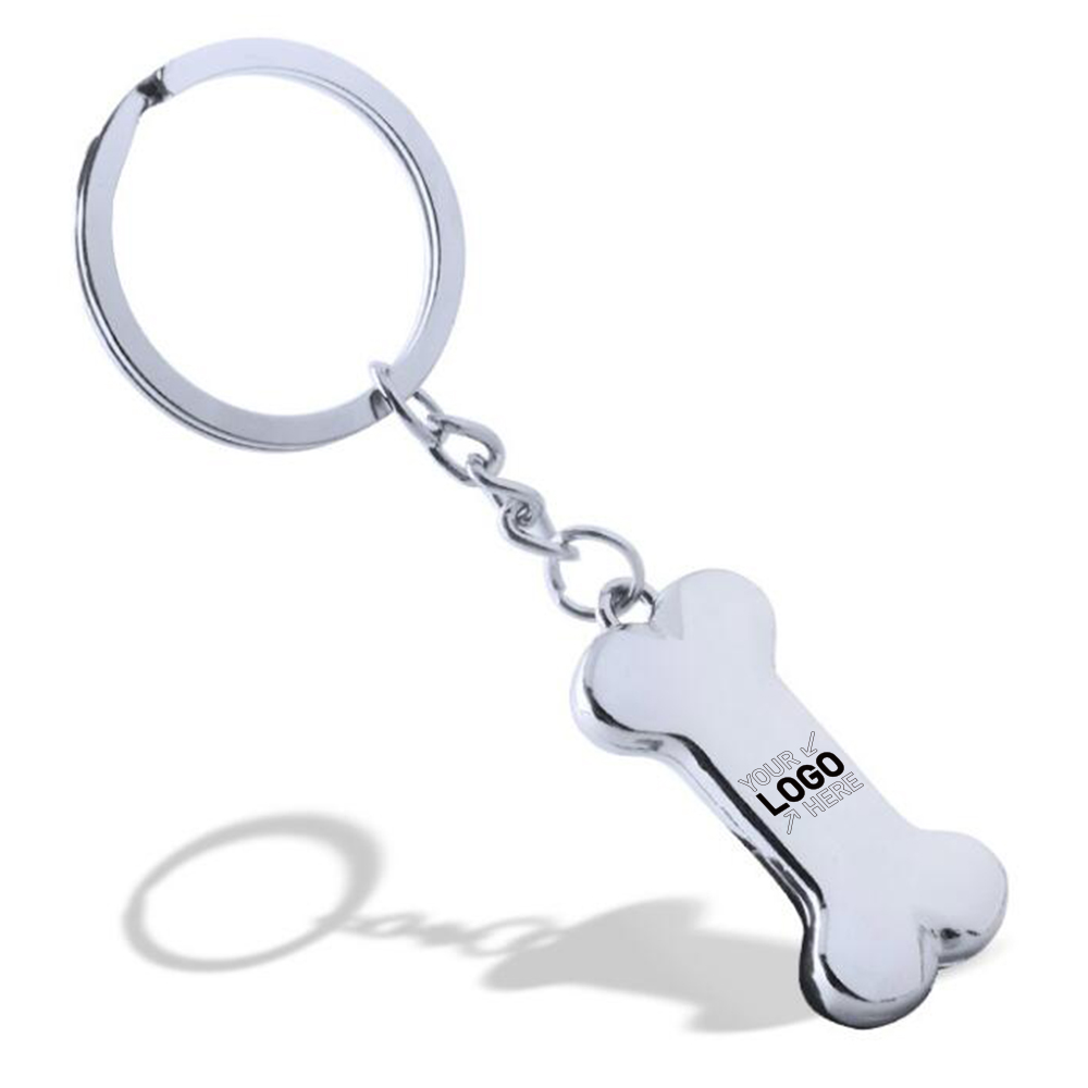 Zinc Alloy Bone Shaped Key Chain