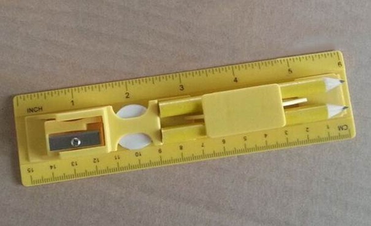 Eco-friendly Plastic Stationery Ruler Set 1