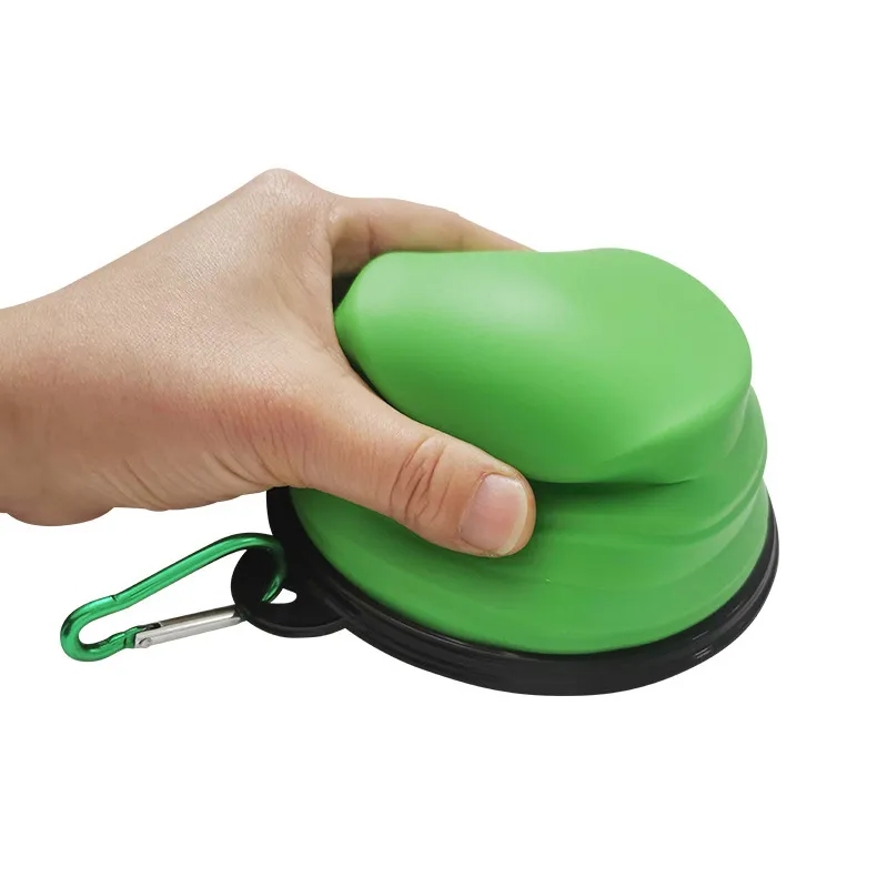 Folding Dog Bowls with Carabiner 2
