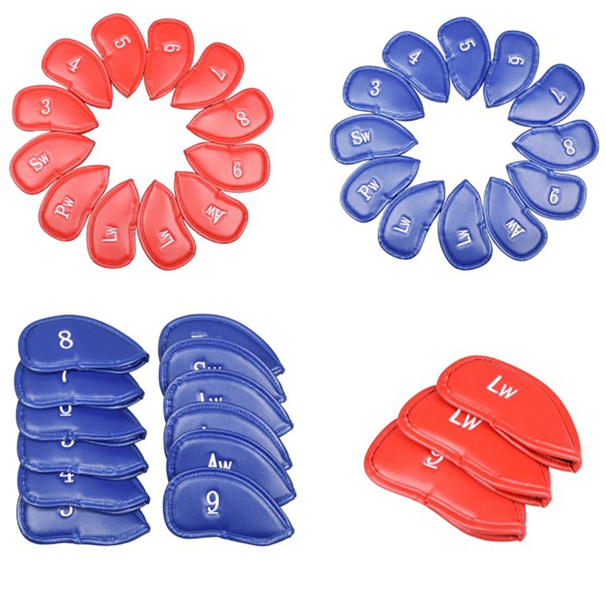12Pcs Pu Golf Iron Head Covers Set 2