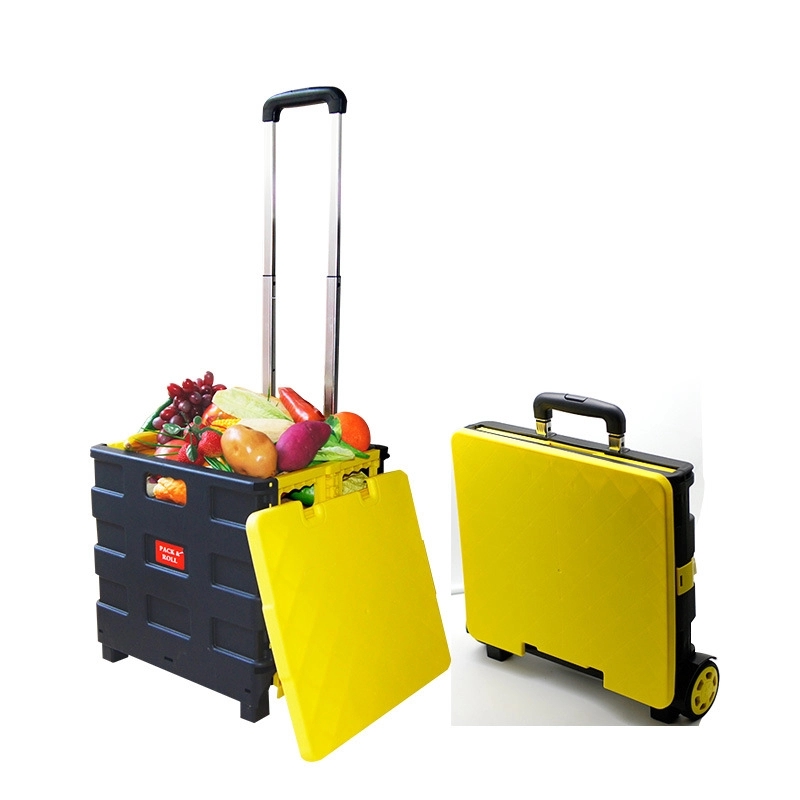 Plastic Folding Shopping Carts 65L 3