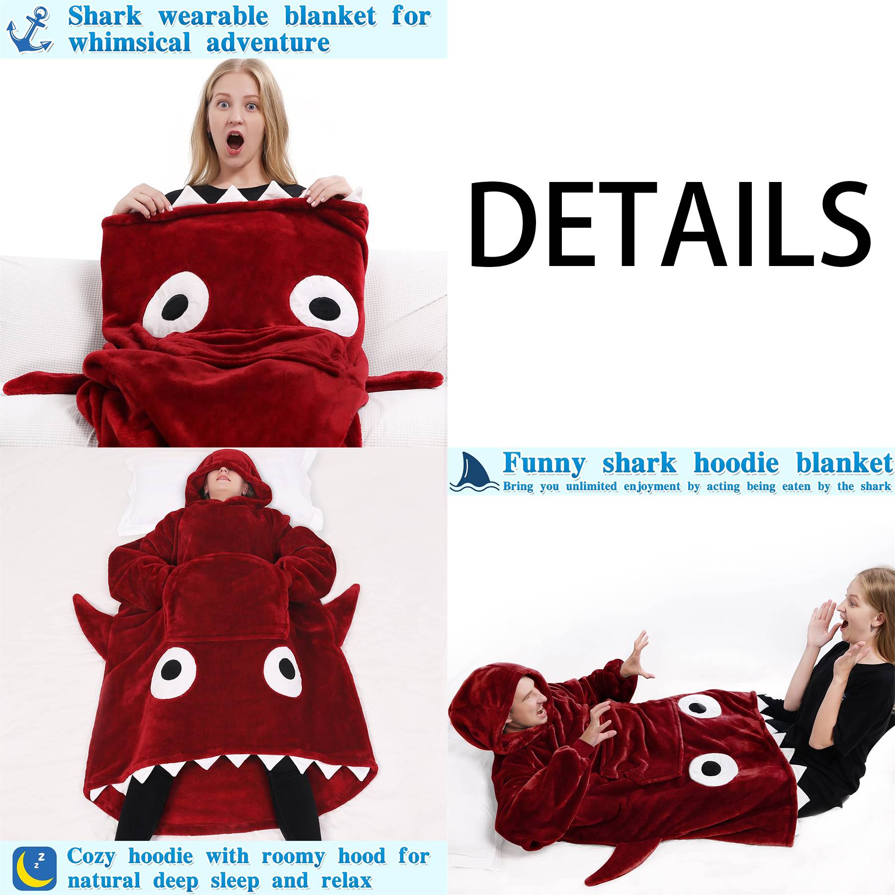 Fleece Wearable adult giant hoodie comfort kawaii stuff 2