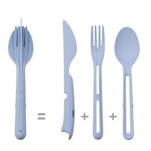 3 In 1 Portable Plastic Utensil Set Knife Fork Spoon 18