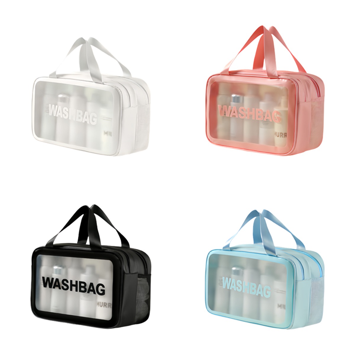 PVC Portable Wet And Dry Separation Toiletry Bag 1