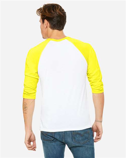 Unisex Three-Quarter Sleeve Baseball Tee - 3200 73