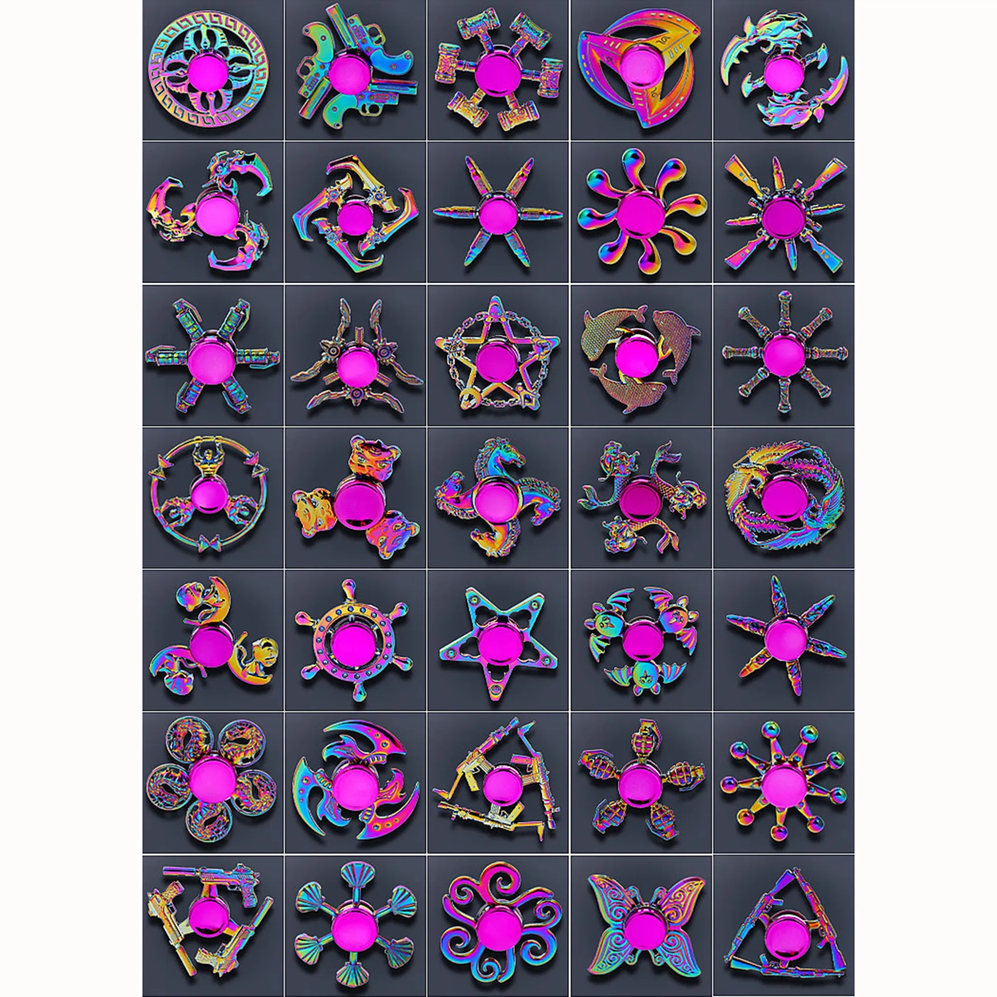 Custom Logo Chroma Alloy Fidget Spinner 4