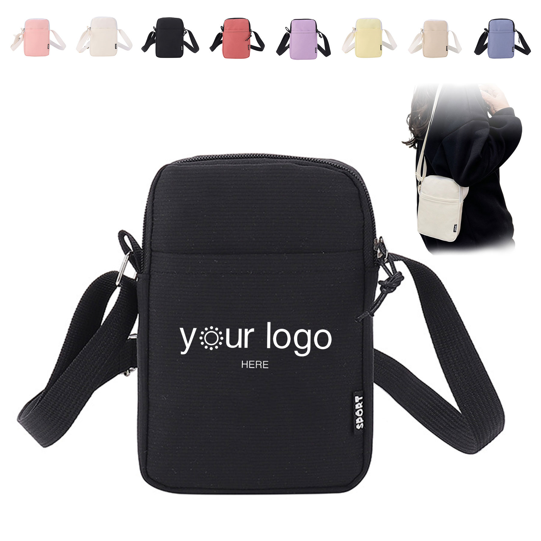 Zipper Crossbody Shoulder Bag 2