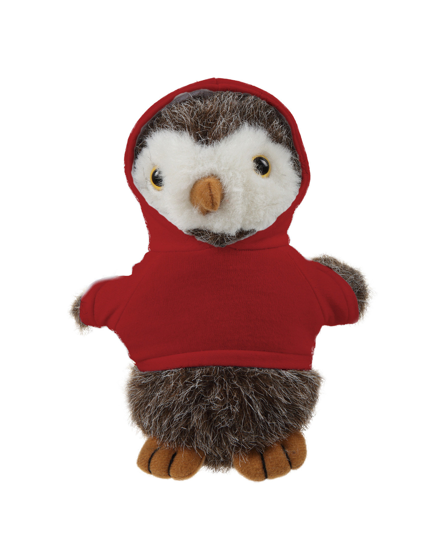 Soft Plush Standing Owl wearing a Hoodie 16
