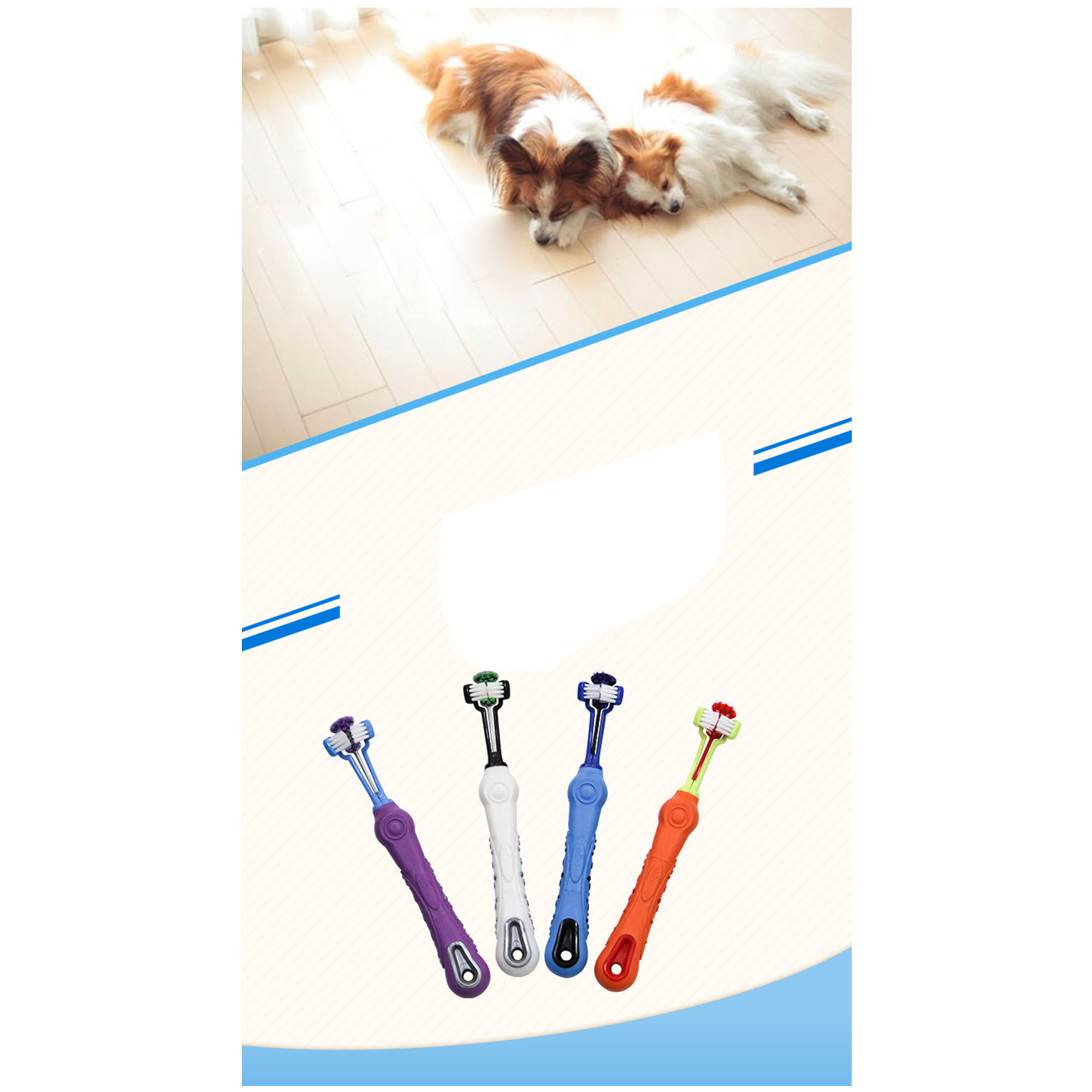 Abs Durable Pet Toothbrush ?C Gentle And Efficient Cleaning 4