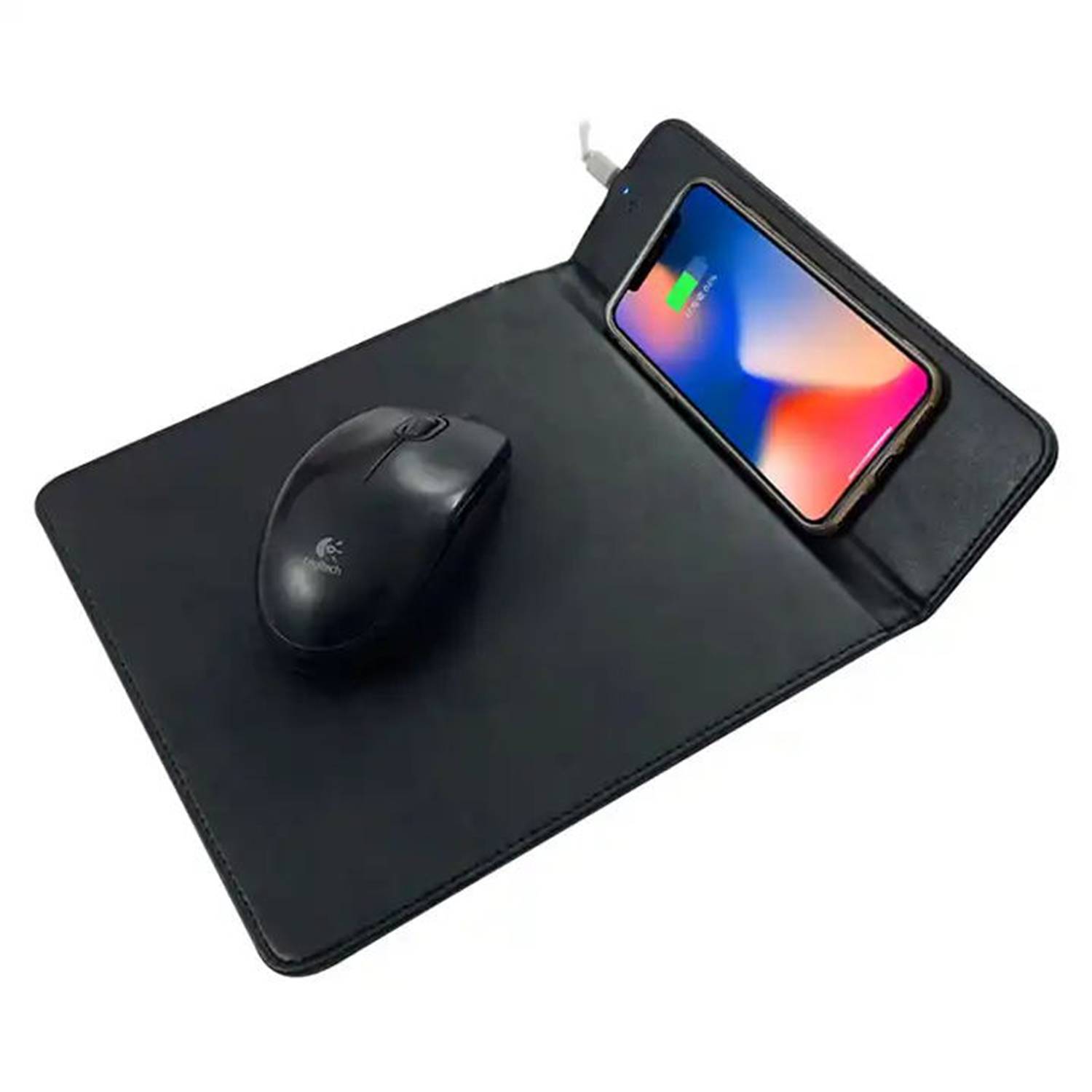 Wireless Charging Mouse Pad With Phone Stand 4