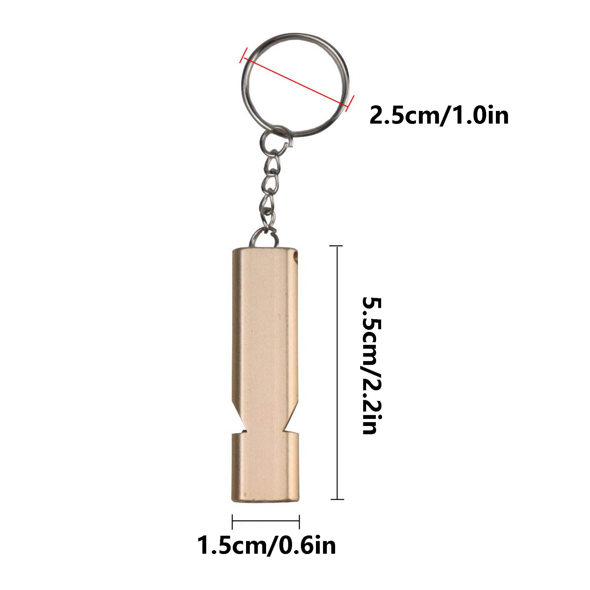 High-Frequency Survival Whistle with Dual-Tone Alarm - Compact Emergency Signal Tool for Outdoor/Hi 3
