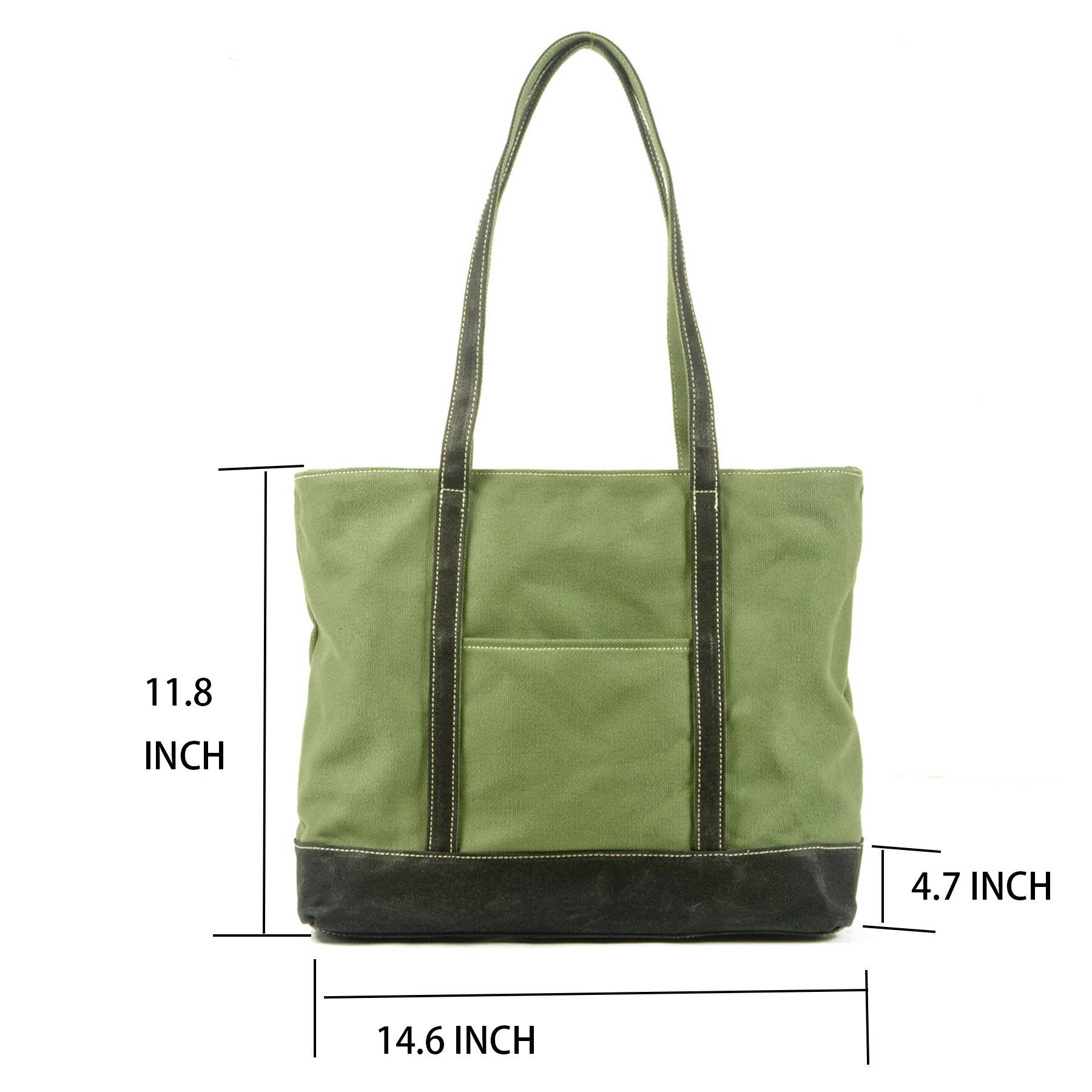 Multicolor Canvas Water-resistant Tote Bag 11