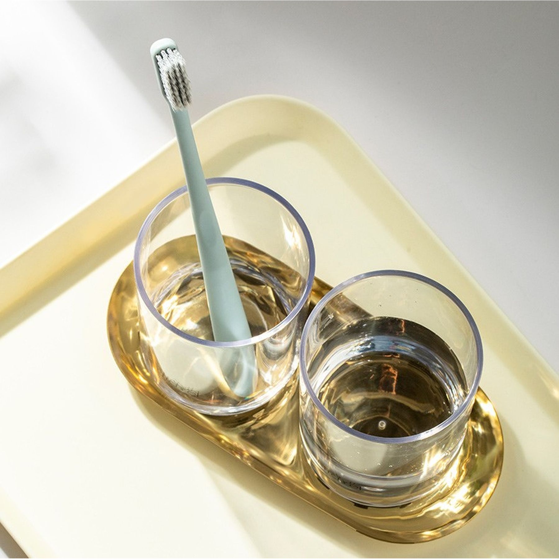 10 Oz Glass Tumbler Cup For Bathroom Toothbrush Drinks Cup 1