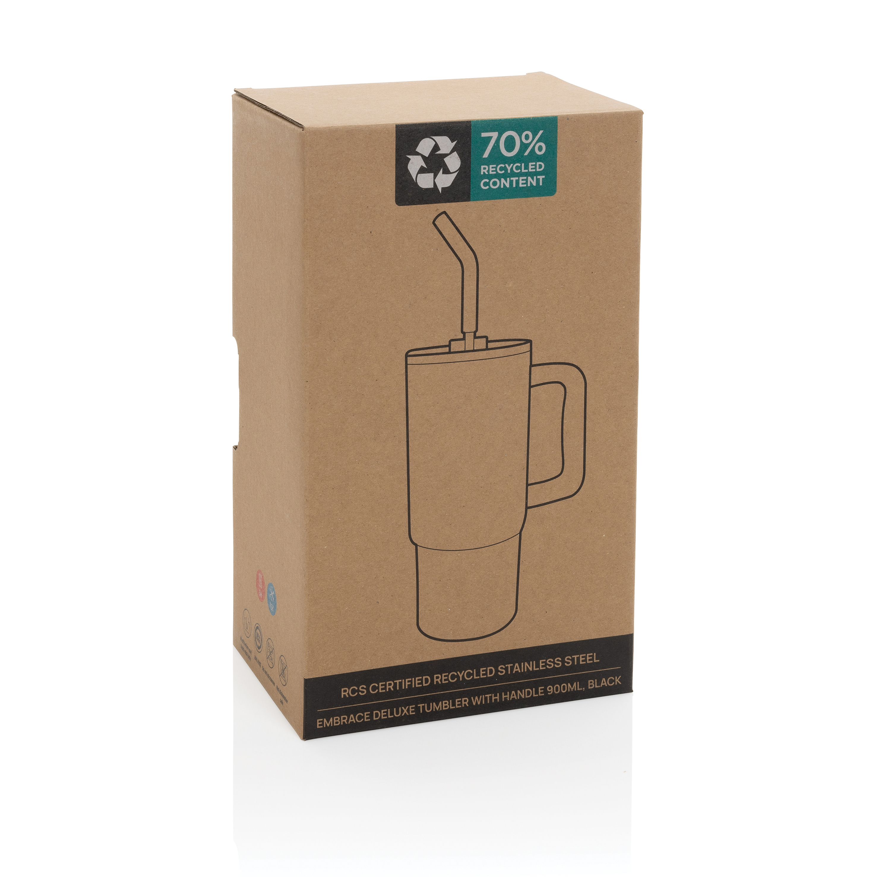 Embrace Deluxe Recycled Stainless Steel Tumbler 900ml 74