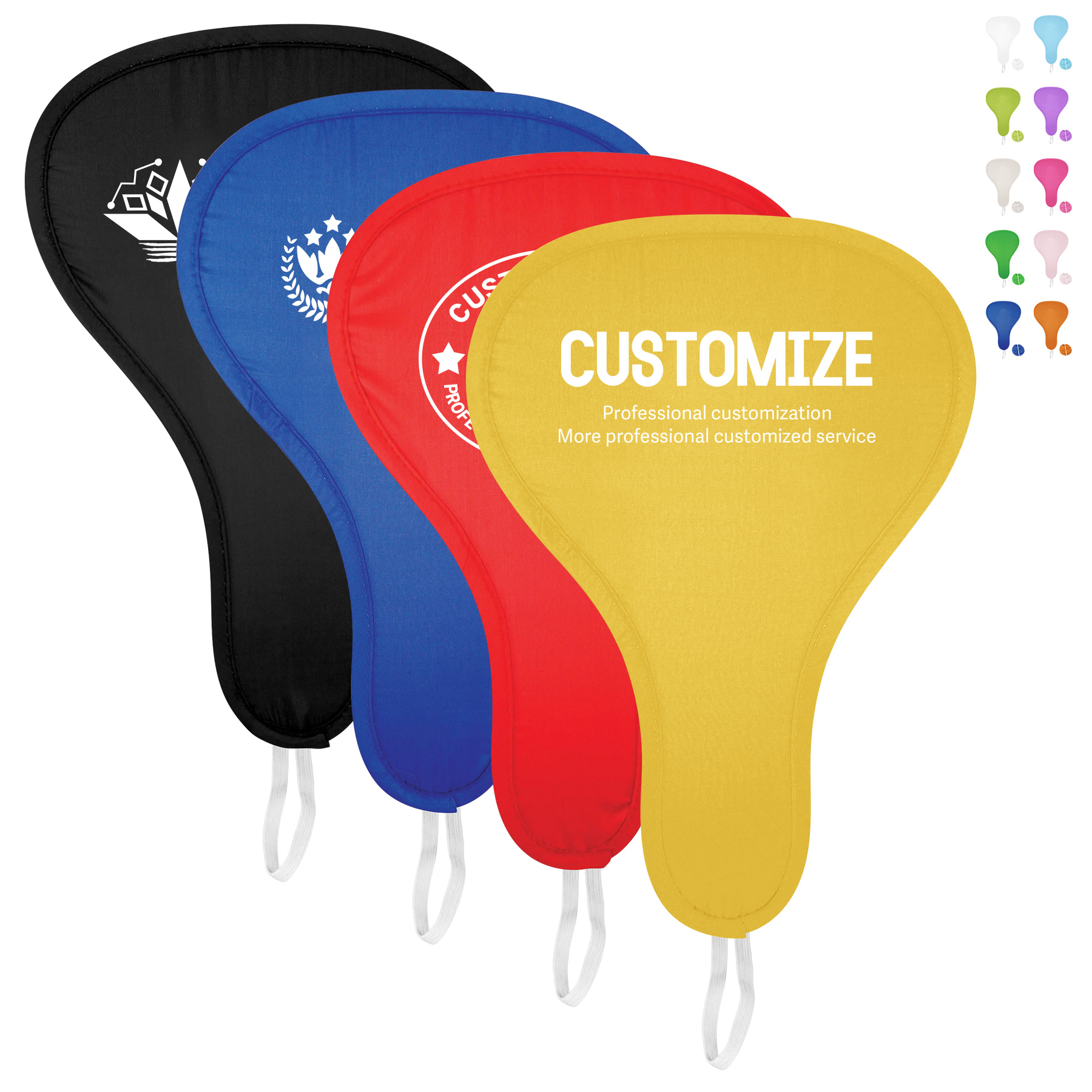 Foldable Sublimated T Shape Polyester Disc Fan (MOQ: 100 Pcs) 10