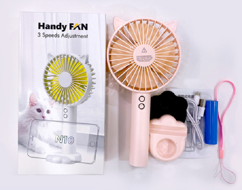 3 Speed Portable USB Mini Fan with Light 6