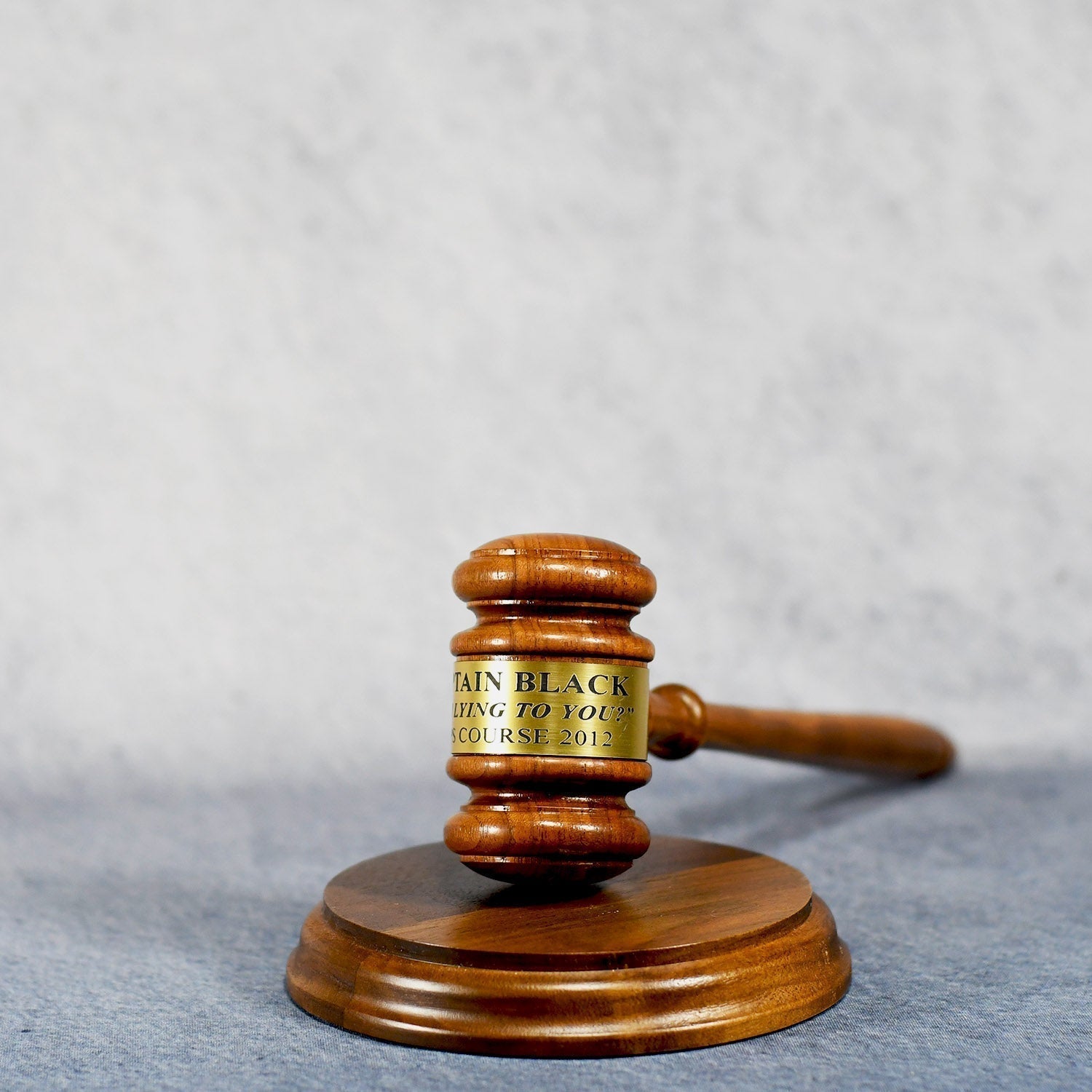 Walnut Gavel With Sounding Block 2
