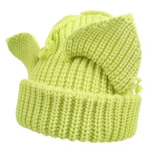Cute Adult Knitted Beanie Hat With Cats Ears 2