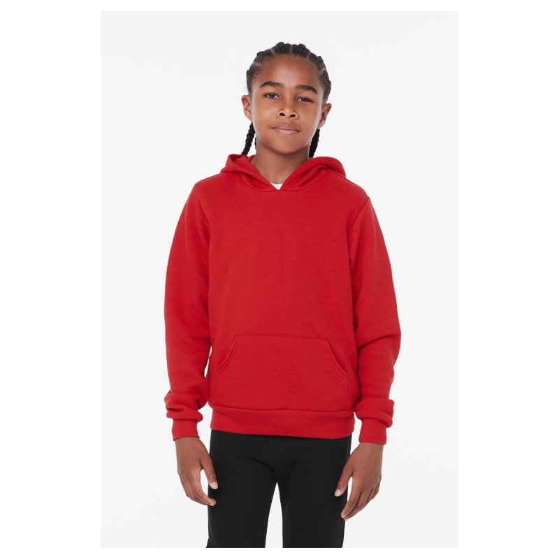 Bella + Canvas Youth Sponge Fleece Pullover Hooded Sweatshirt 32