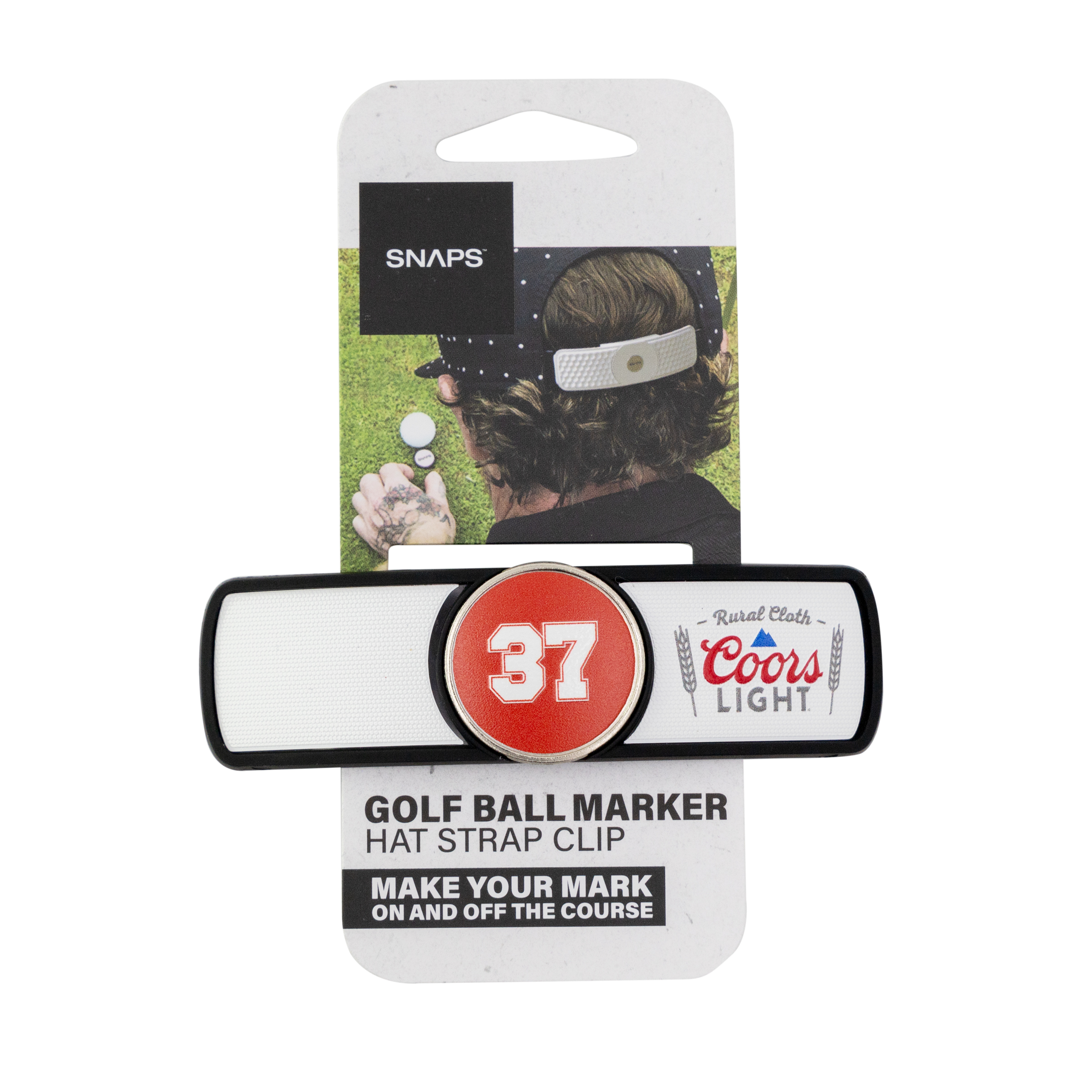 SNAPS Imprinted Golf Hat Strap Clip w/ Ball marker 5