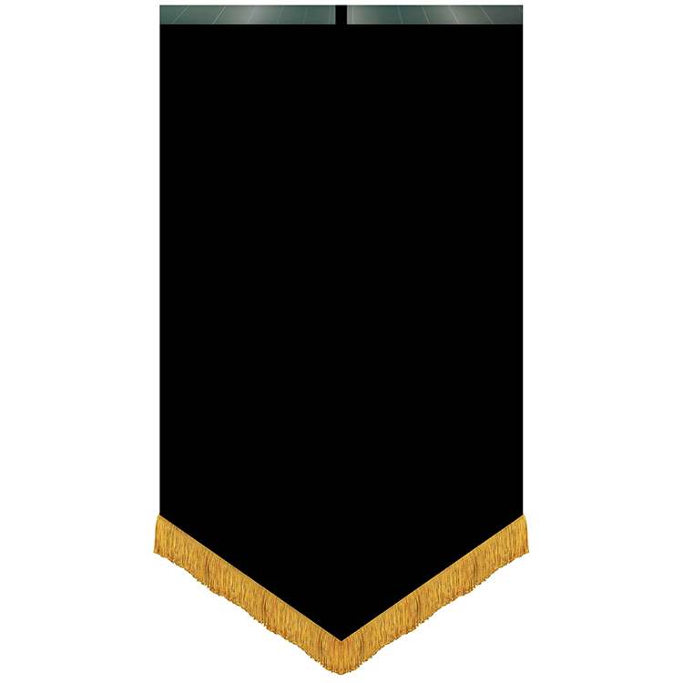 36" x 60" Premium Gonfalon V-cut with Fringe 2