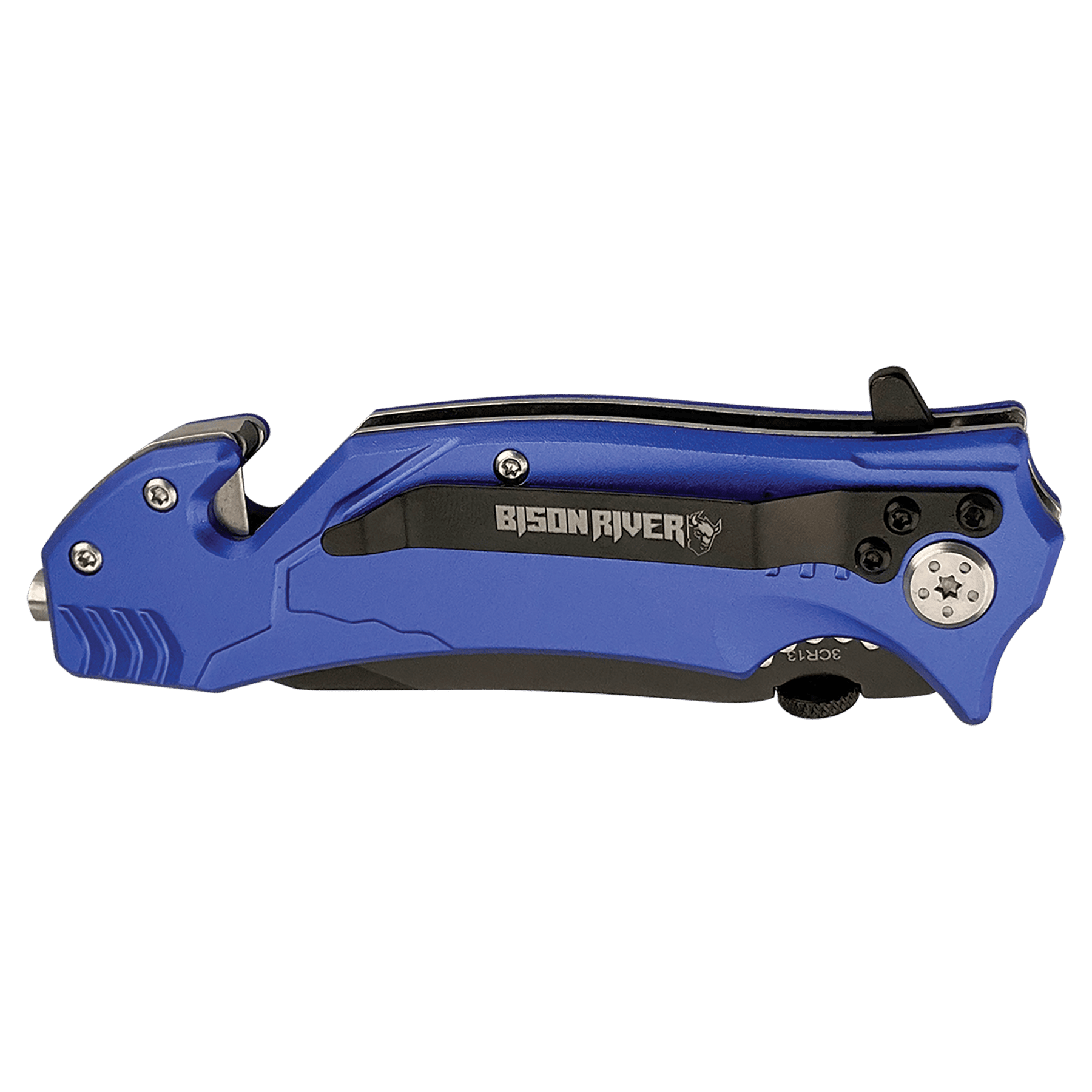 Bison River 4.5" Blue Rescue Knife 4