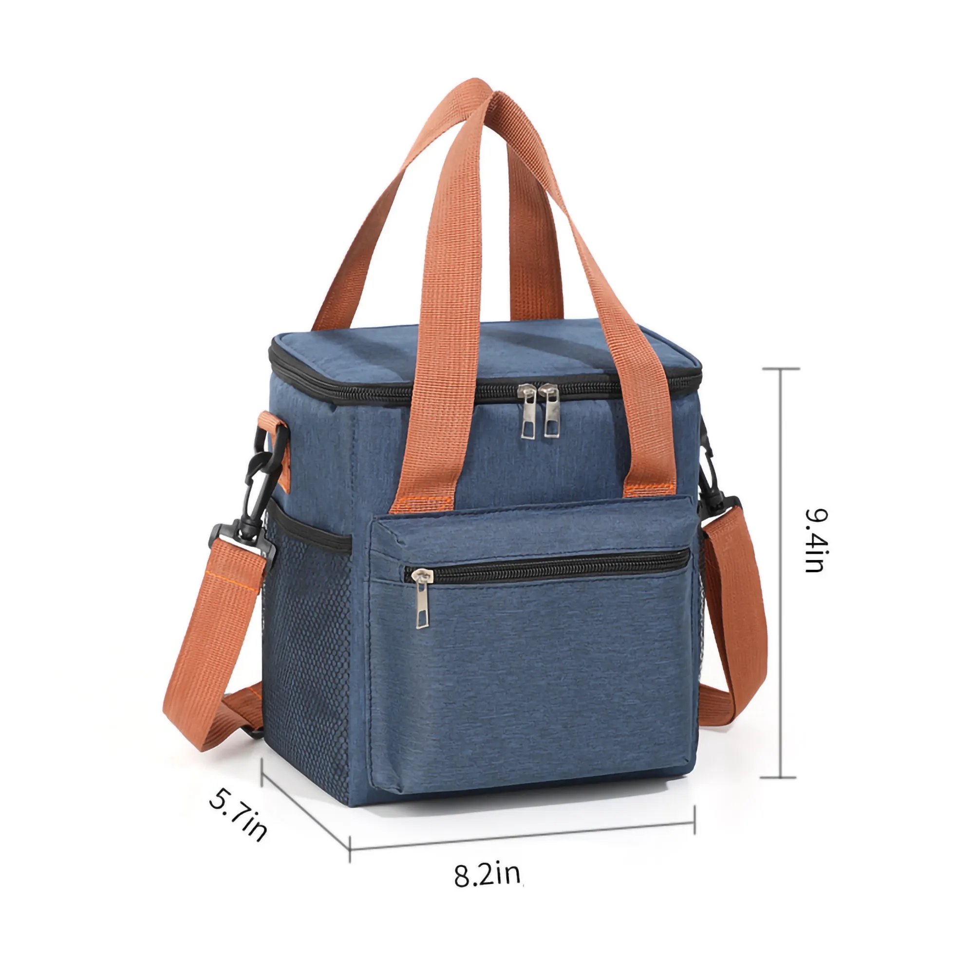 Insulated Portable Big Leakproof Crossbody Lunch Cooler Bag 7