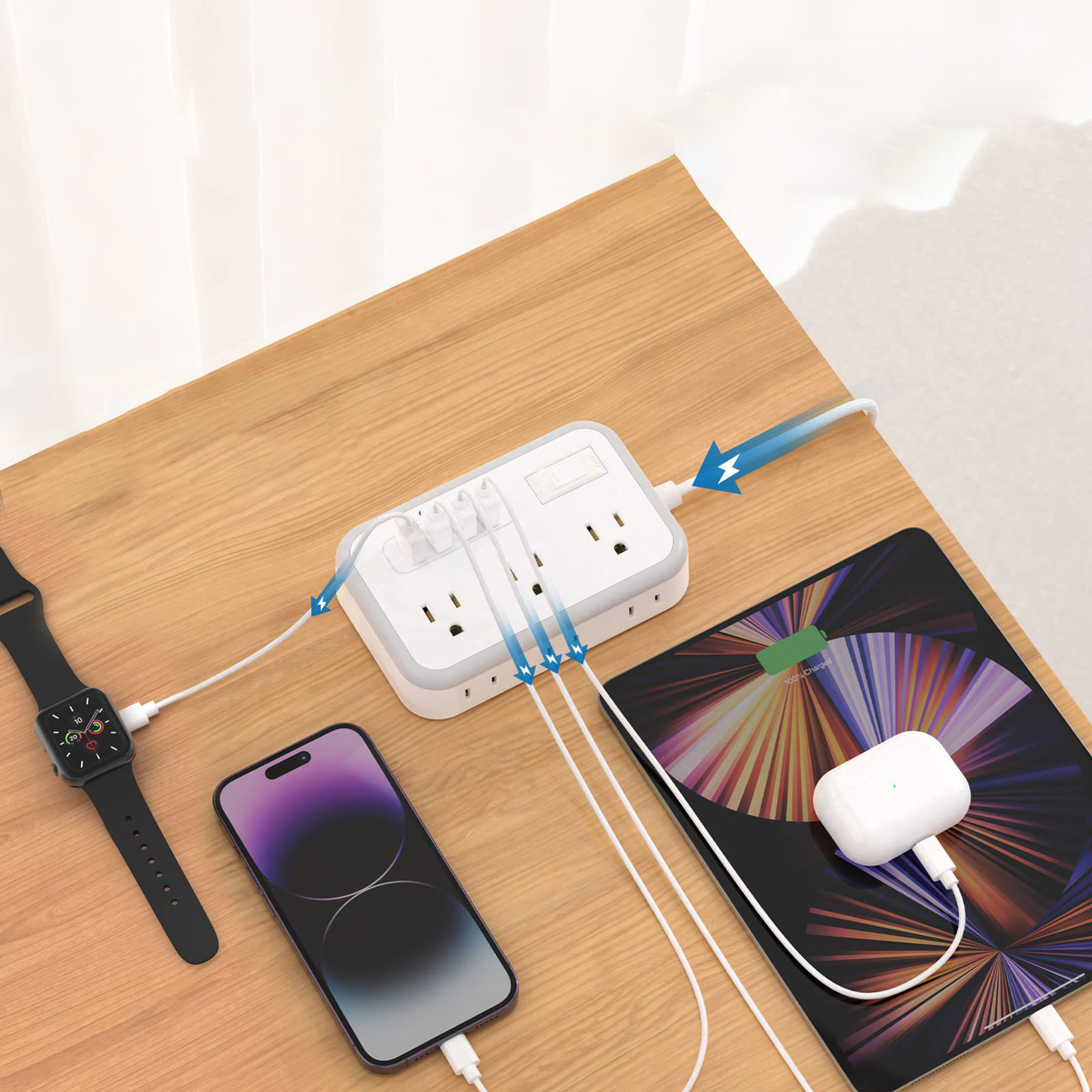 18FT Flat Extension Cord 2