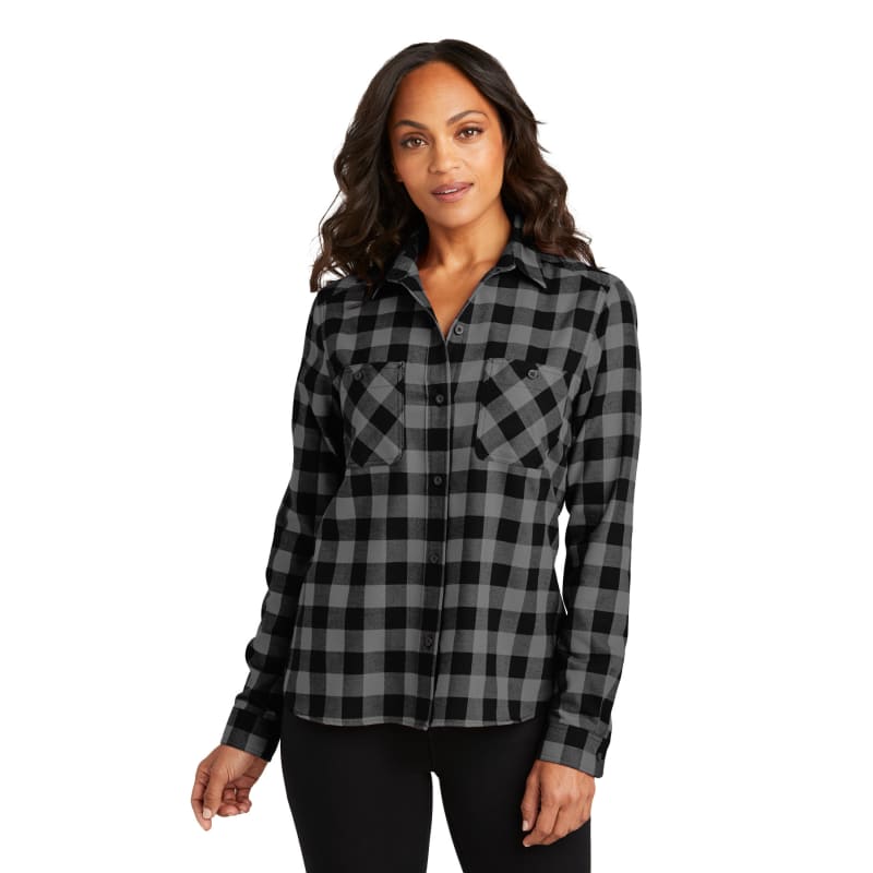 Port Authority Ladies Plaid Flannel Shirt 15