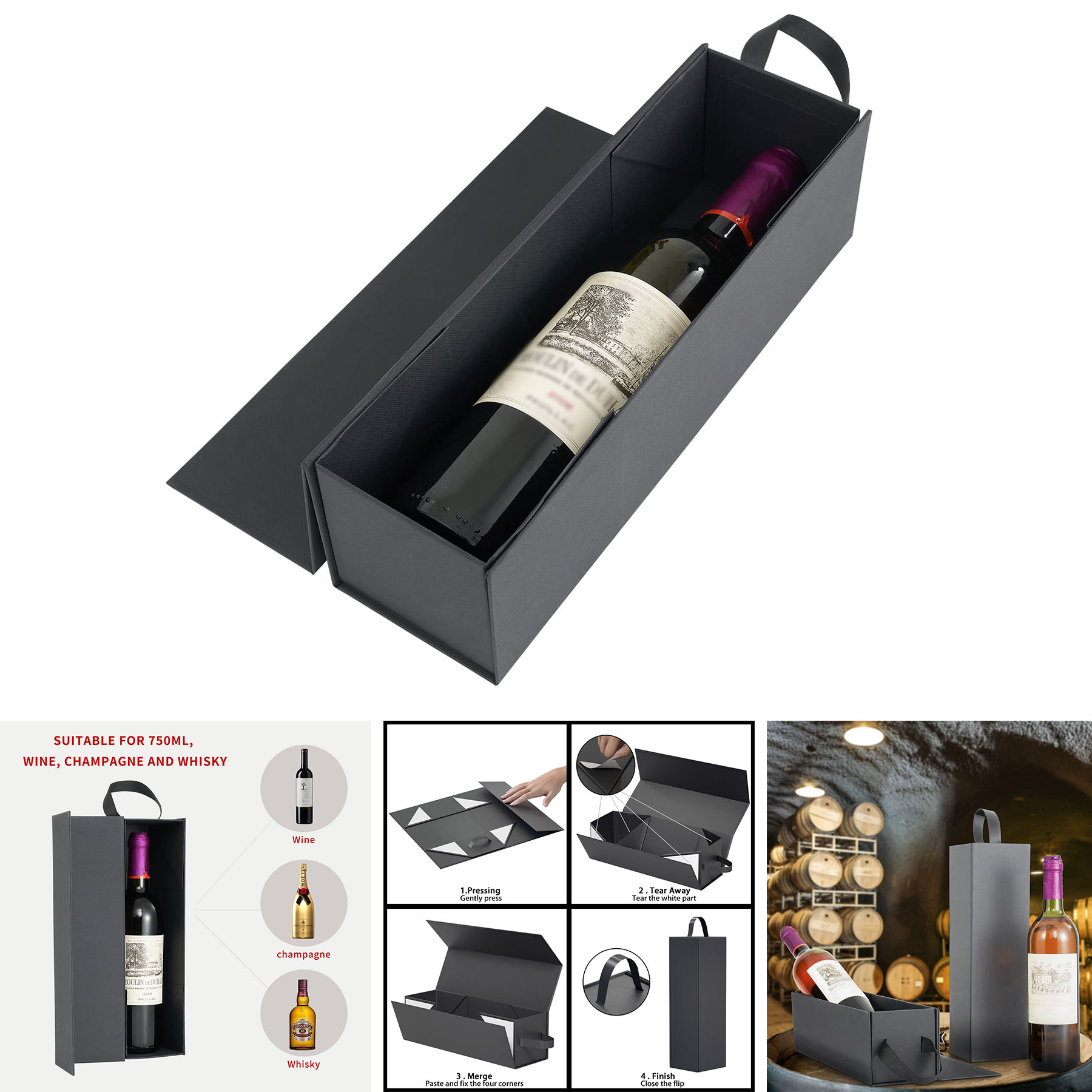 12.8x3.7x3.7 Wine Gift Box 1