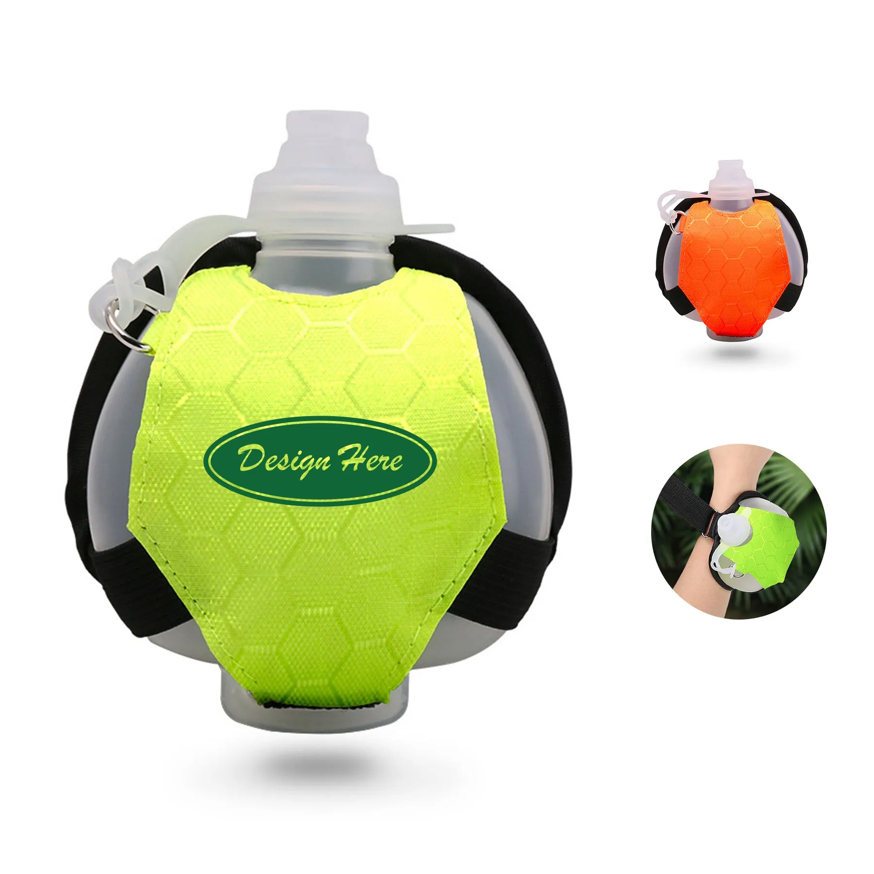 200ml Reflective Wristband Water Bottle 2