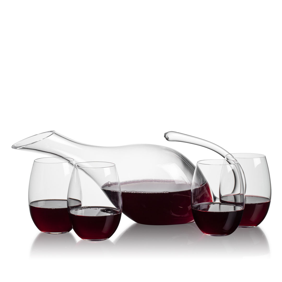Reyna Carafe & Stemless Carlita Wine 2